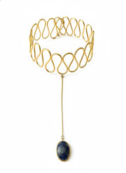 CHOKER Cobra Lazurita