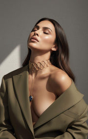 CHOKER Cobra Lazurita