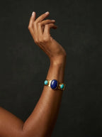 Bracelete Sagrado - Lazurita com Turquesa