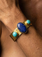 Bracelete Sagrado - Lazurita com Turquesa