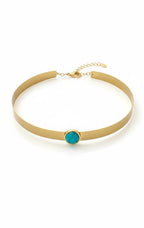 Choker Mimas - Pedra Turquesa